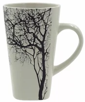 Puodelis Newill Tree, balta, 0.45 l