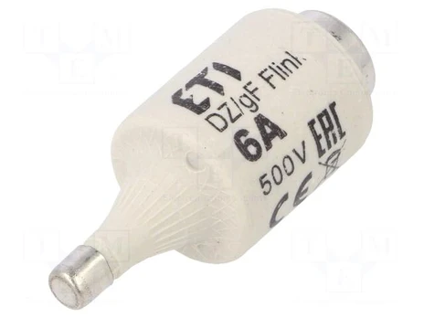 Fuse: fuse | quick blow | 6A | 500VAC | 500VDC | ceramic | DII | D