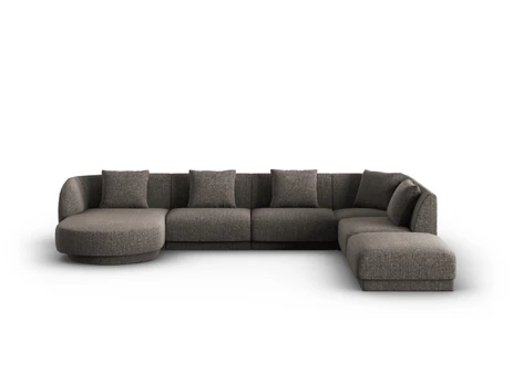 Panoramic Right Corner Sofa, "Tulum", 6 Seats, 330x255x70 Made in Europe