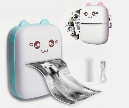 Spausdintuvas mini cat terminis mėlynas happy people DU-12
