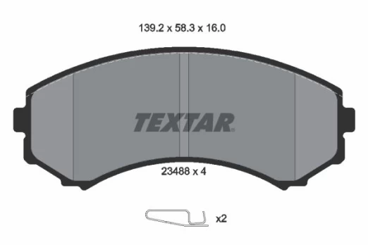 TEXTAR 2348801 Brake pad set