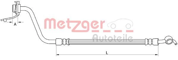 Stabdžių žarnelė METZGER 4111056