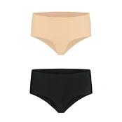 Bye Bra - Invisible High Brief Nude + Black S kelnaitės, stringai kaina
