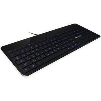 CANYON keyboard HKB-5 EN/RU LED Multimedia Slim Black | CNS-HKB5RU
