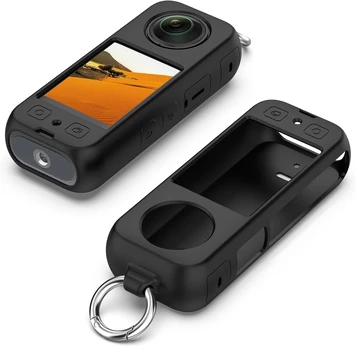 Silikoninis dėklas Insta360 X3 kamerai, juodas