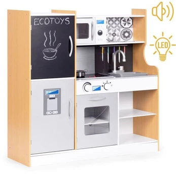 Vaikų virtuvėlė su garsu ir LED apšvietimu,Ecotoys