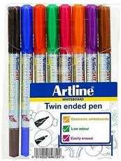 Artline lentos rašiklis, dvipusis, 8 spalvos