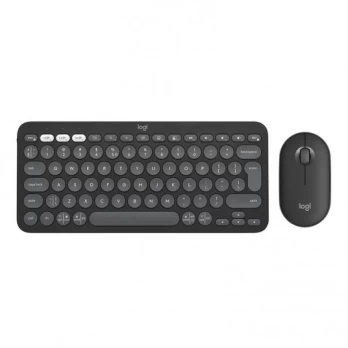 Klaviatūra Stalinis kompiuteris Logitech Pebble 2 Combo SWE (W), grafitas