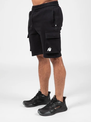 Gorilla Wear Hudson Cargo Sweat Shorts - Black