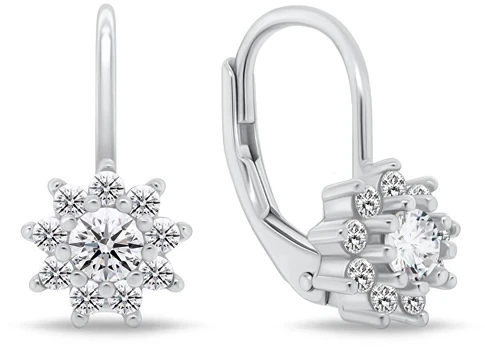 Brilio Silver Sparkling sidabrinis earrings with cubic zirconia EA1279W