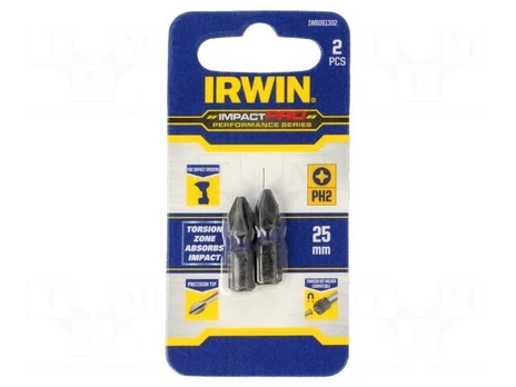 Screwdriver bit | Phillips | PH2 | Kind: impact | 2pcs | IMPACT PRO
