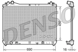 Variklio radiatorius DENSO DRM47017 kaina