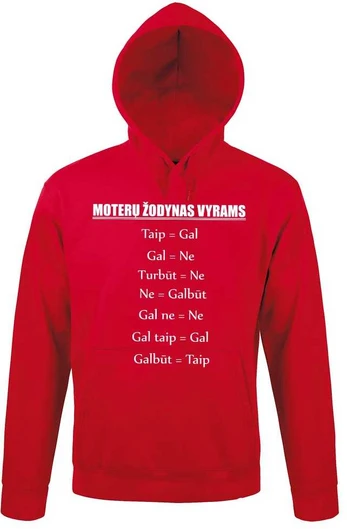 Džemperis "Moterų žodynas vyrams"