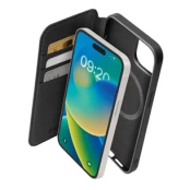 SBS Wallet Mag Case, iPhone 15 Pro Max, black - Dėklas kaina