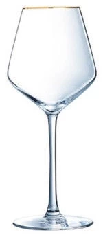 Vyno taurių komplektas, krištolas, 0.38 l, 4 vnt.