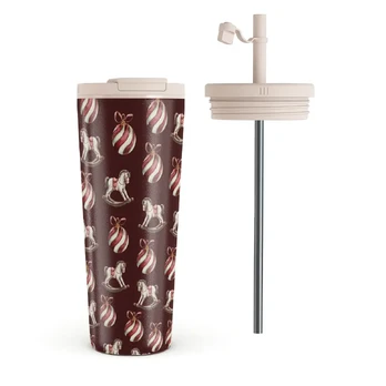 Rocking Around - Travel Mug, 700 ml / Flap & Straw Set