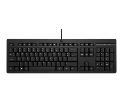HP 125 G2 USB Wired Keyboard, Sanitizable, Copilot Key - Black - ESTONIAN | AY2Y7AA#ARK