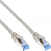 InLine Patchcord S/FTP, PiMF, Cat.6A, be halogenų, 500MHz, pilka 30m (76830)