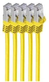 Shiverpeaks RJ45 Patchkabel S/FTP, Cat7 VE5, 5m gelb