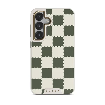 Retro Grid - Samsung Galaxy S25 Plus Case, Elite Light (Magnetic) / Gold