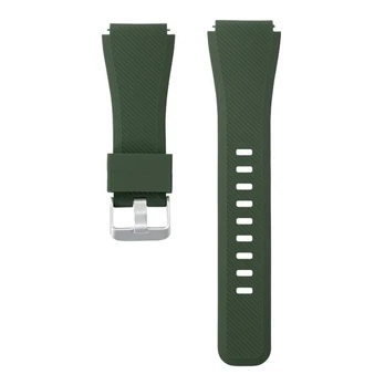 "BestAccessories", 22mm silikoninis dirželis, tamsiai žalias