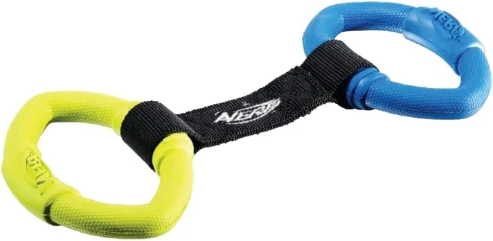 Nerf Dog Two Ring Strap Tug žaislas šunims, 33 cm