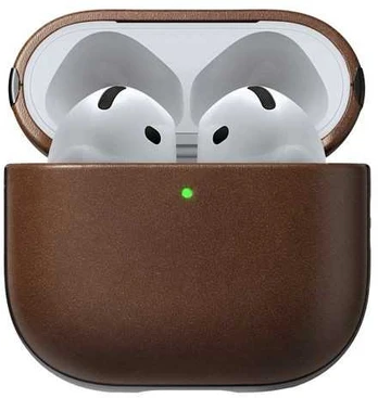 Nomad modernus odinis dėklas, rudas – „Airpods 4“
