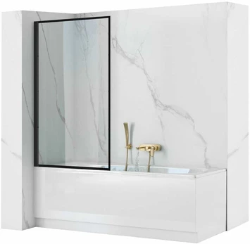 Vonios sienelė Rea Lagos Fix, 80 cm, Juodas