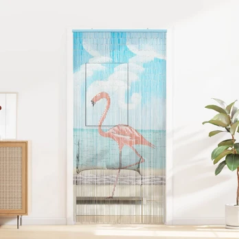 Kenkėjų Durų Užuolaida multicolor 200 x 100 cm Bambukas