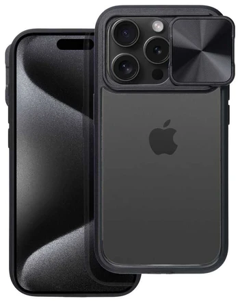 Dėklas Oem Case for iPhone 15 PLUS Slider juodas