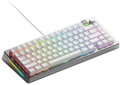 Glorious GMMK 3 Pro 75% Custom Gaming Keyboard - Pre-Built, ANSI (US), Fox Switches, silver
