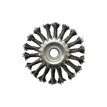 Šepetys vielinis disko tipo, susuktas, 200x22.2mm