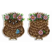 Cute Owlet SR-344 - Siuvinėjimo rinkinys kaina