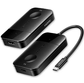 Wireless Transmitter and Receiver Vention USB-C to HDMI 0.15 (Black)