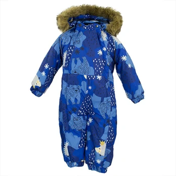 Huppa Žieminis kombinezonas kūdikiams KEIRA, blue pattern, 68