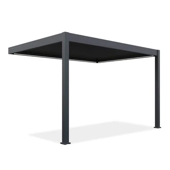 Pavėsinė Pergola Elegance Wall Automatic, 400 cm x 256 cm, antracito