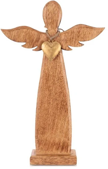 Medinė figūrėlė angelas 42 cm