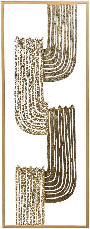 Beliani Dekoracja ścienna THULIUM Metal 75 cm Auksinis