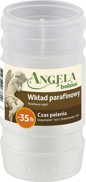 Žvakė Bolsius dega 35h balta