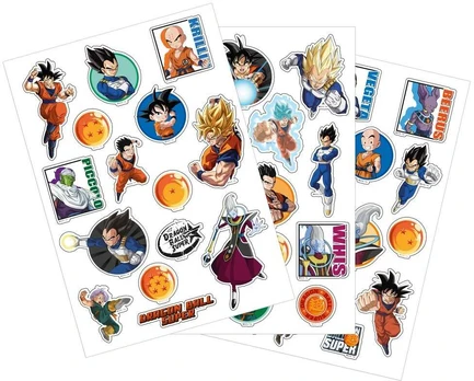 Kids Licensing Dragon Ball Super Removable sticker set