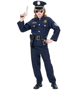 „POLICININKAS“ (paltas, kelnės, diržas su dėklu, kepurė)
