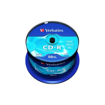 Diskai Verbatim CD-R 80/700MB 52X 50pack EXTRA PROTECTION cake box - 43351