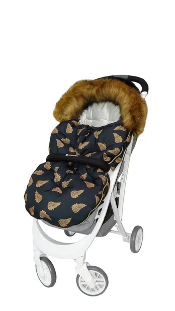 Sleeping Bag MINKY - KOKON PRINT - GOLD