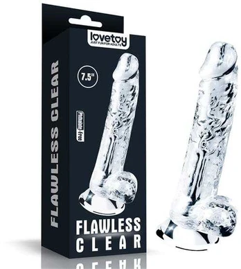 LoveToy Flawless Clear Dildo 7.5''