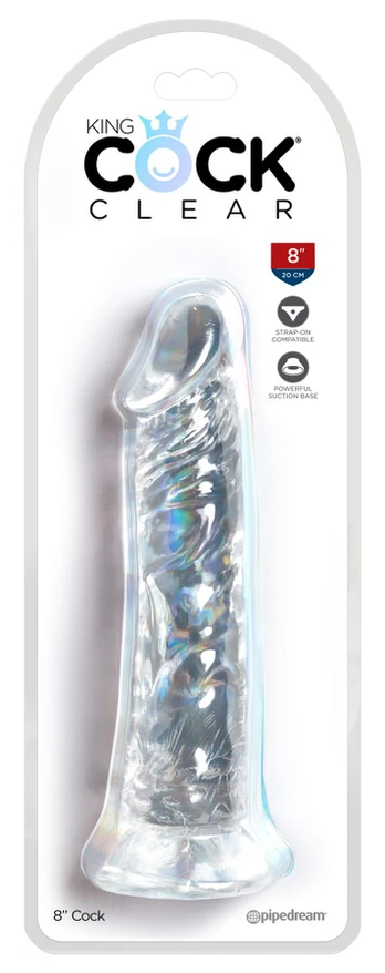 Dildo KING COCK CLEAR REALISTIC PENIS 19,7 cm