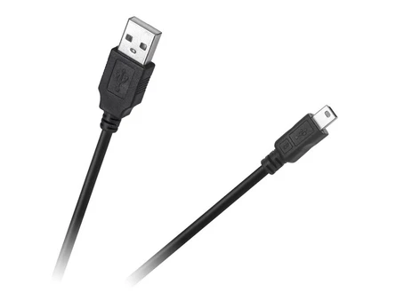 Cabletech USB - mini USB kabelis 1.8m Juodas