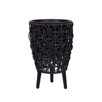 Vazonas WICKER 21x21xH32cm, juoda