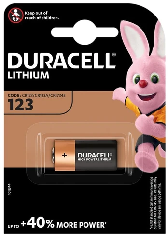 Elementas DURACELL Lithium, CR123 (DL123A), 1 vnt.