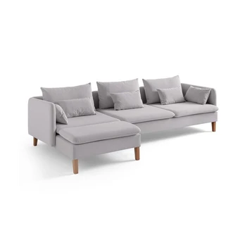 Kampinė sofa Flexy Relax, šviesiai pilkas