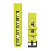 Apyrankė Garmin QuickFit 22 Watch Bands, Amp Yellow/Graphite Silicone kaina